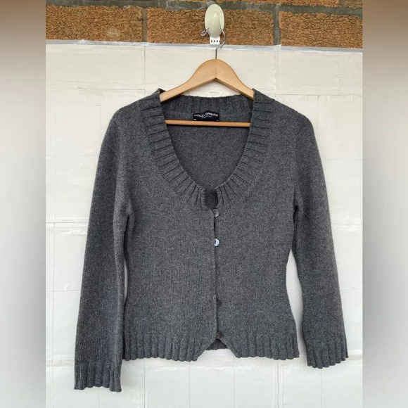 Dolce and Gabbana cashmere preppy aesthetic knitted cardigan 44/8 - Picture 1 of 17